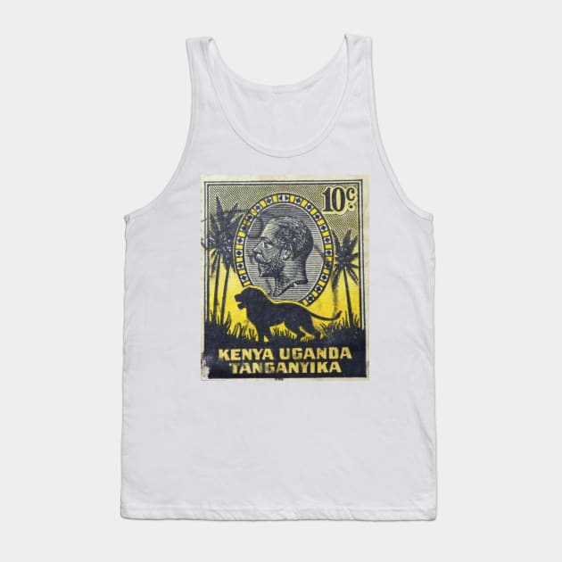 Kenya, Uganda, and Tanganyika Stamp Tank Top by rogerstrawberry